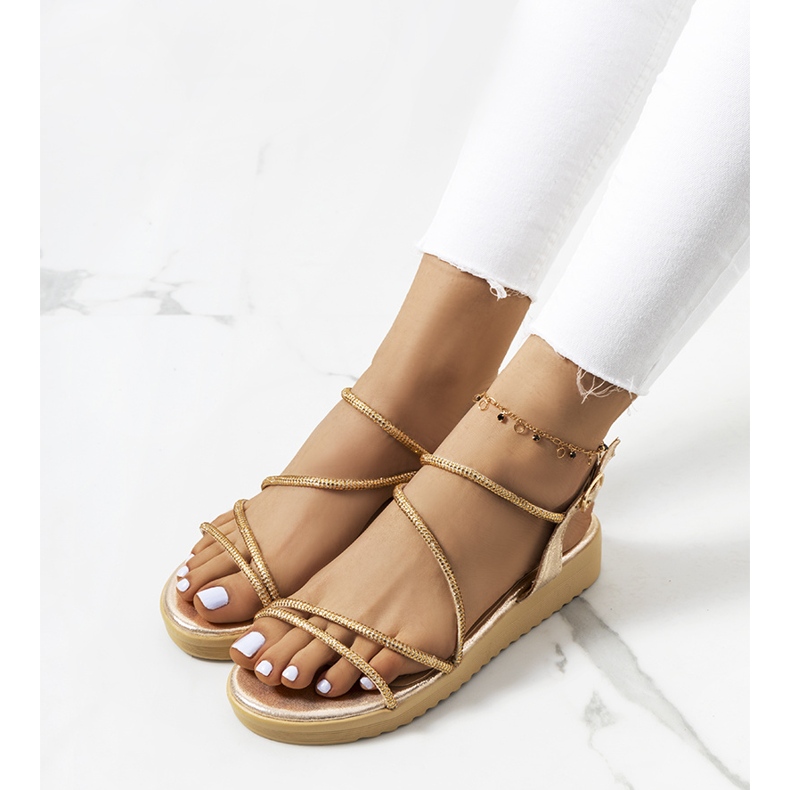Kul. Gold women's sandals golden 1