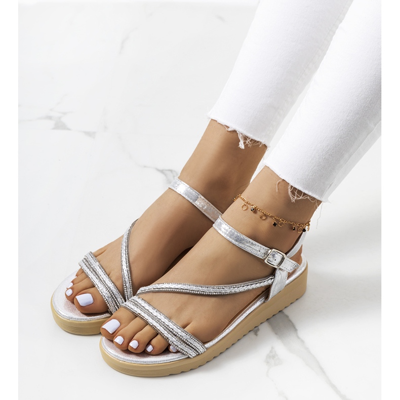 Ray women's silver sandals 1