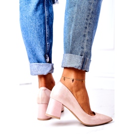 Satin Pumps With Animal Pattern Lewski Shoes 2801 Pink 4 Satin Pumps With Animal Pattern Lewski Shoes 2801 Pink 4