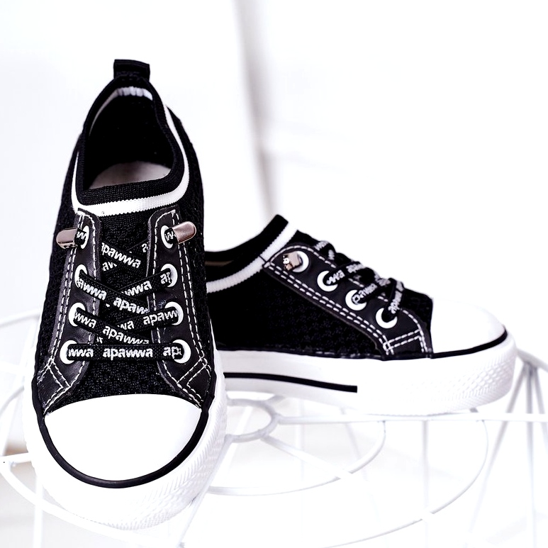 Apawwa Children's Airy Black Kids Club Sneakers 3 Apawwa Children's Airy Black Kids Club Sneakers 3