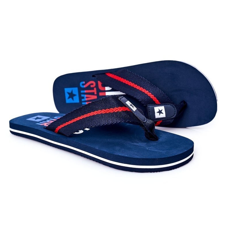 Men's Flip-flops Big Star FF174478 Navy blue 1