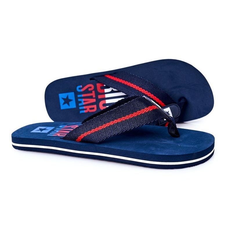 Men's Flip-flops Big Star FF174478 Navy blue 4 Men's Flip-flops Big Star FF174478 Navy blue 4