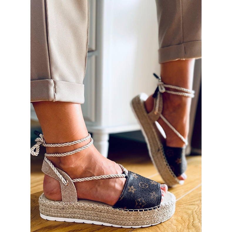 Espadrilles women's sandals Adeline Camel beige brown 2