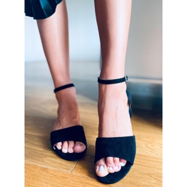 Ursula Black high-heeled sandals 1