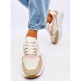 Truth Khaki women's sneakers beige pink golden 1