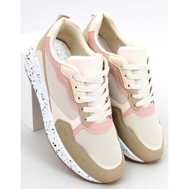 Truth Khaki women's sneakers beige pink golden 2
