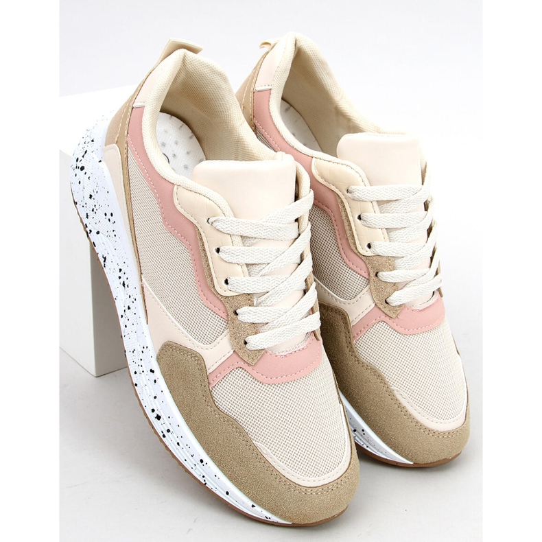 Truth Khaki women's sneakers beige pink golden 2