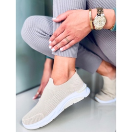Bloom Beige sock sports shoes 2