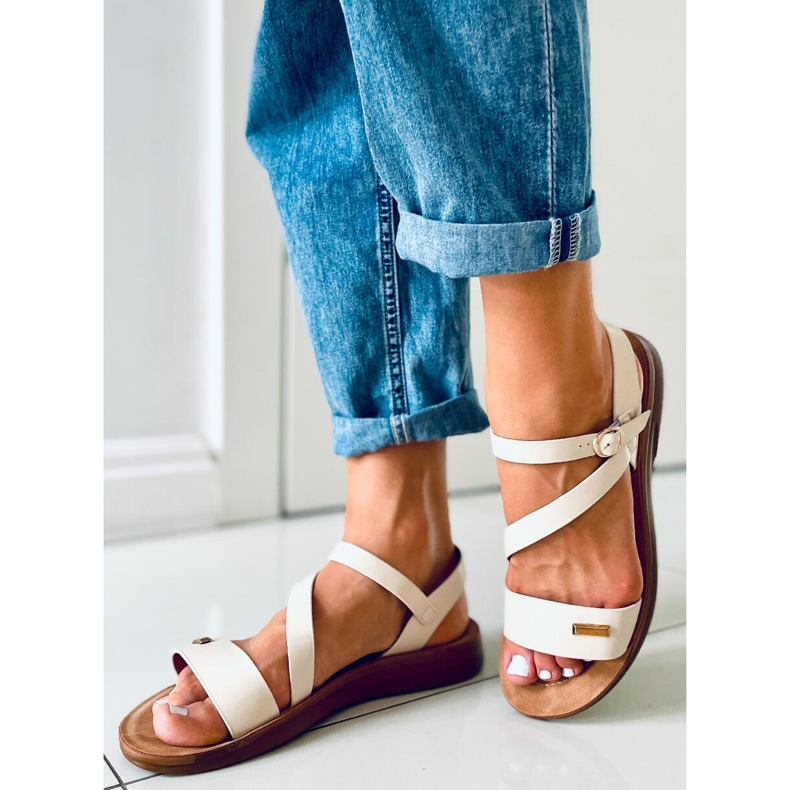 Leaf Beige women's sandals 2