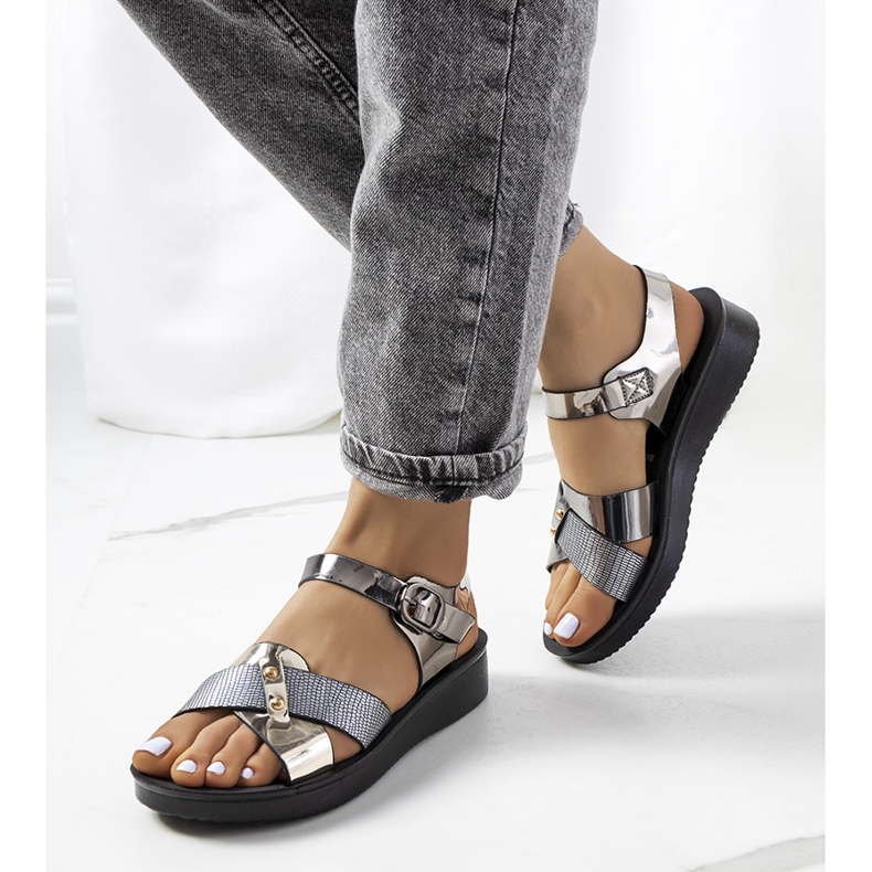 Black Tulia women's sandals 1