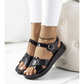 Black Tulia women's sandals 1