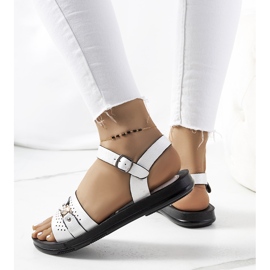 Lehti women's white sandals 2
