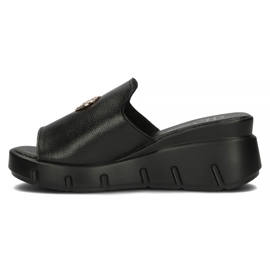 Leather slippers Filippo DK3596 / 22 Bk black 2