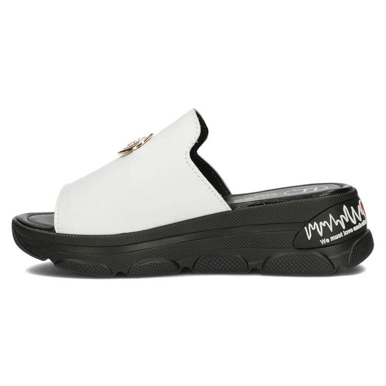 Leather slippers Filippo DK3872 / 22 Wh white 2