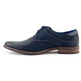 KOMODO Elegant men's shoes 877 navy blue 3