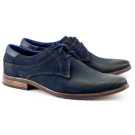 KOMODO Elegant men's shoes 877 navy blue 4