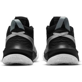 Nike Team Hustle D 10 Big Basketball Shoe Jr CW6735 004 basketball shoe black silver 4
