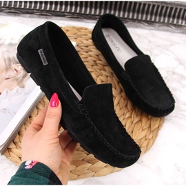 Black Leather Loafers In Vinceza 1
