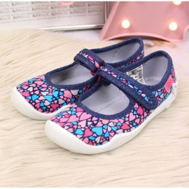 Velcro ballerina slippers Grant Jr. Befado navy blue 2