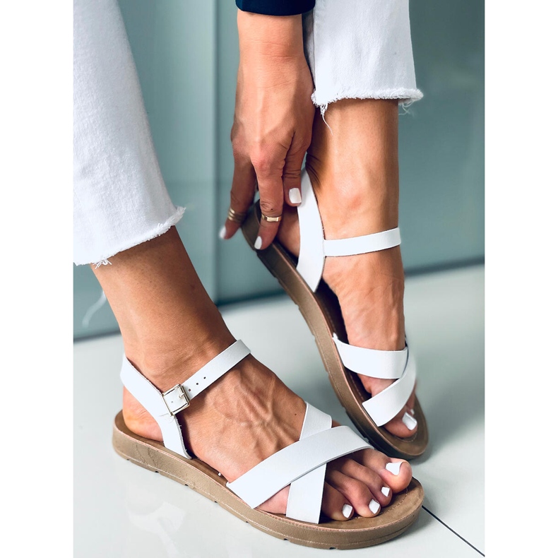 Nevada White women's sandals 1