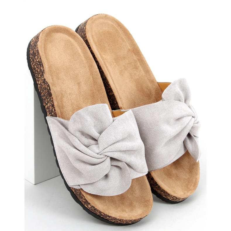 Dakota Gray cork slides grey 2