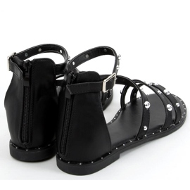 Black Cairo Roman sandals 1