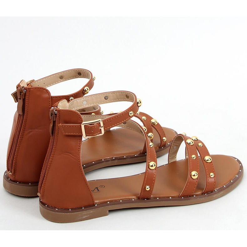 Roman sandals Cairo Camel brown 1