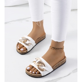 White slippers with Derbi chain 2