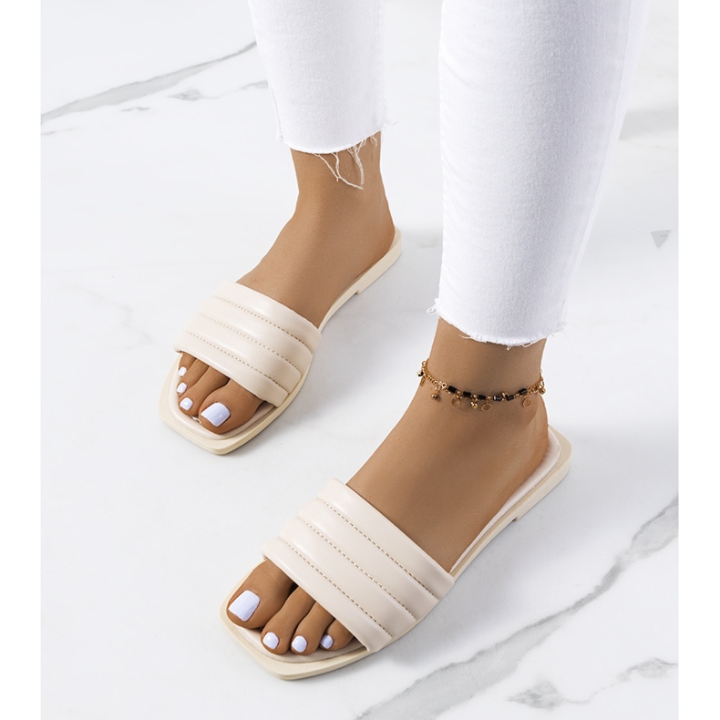 Keulen women's beige slippers 1