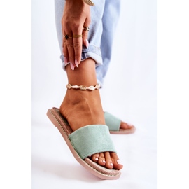 FJ1 Suede Women's Slippers Sunset Green 1