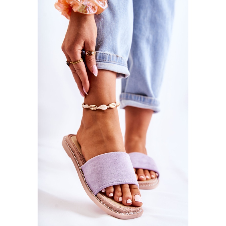 FJ1 Suede Women's Slippers Sunset Purple 1