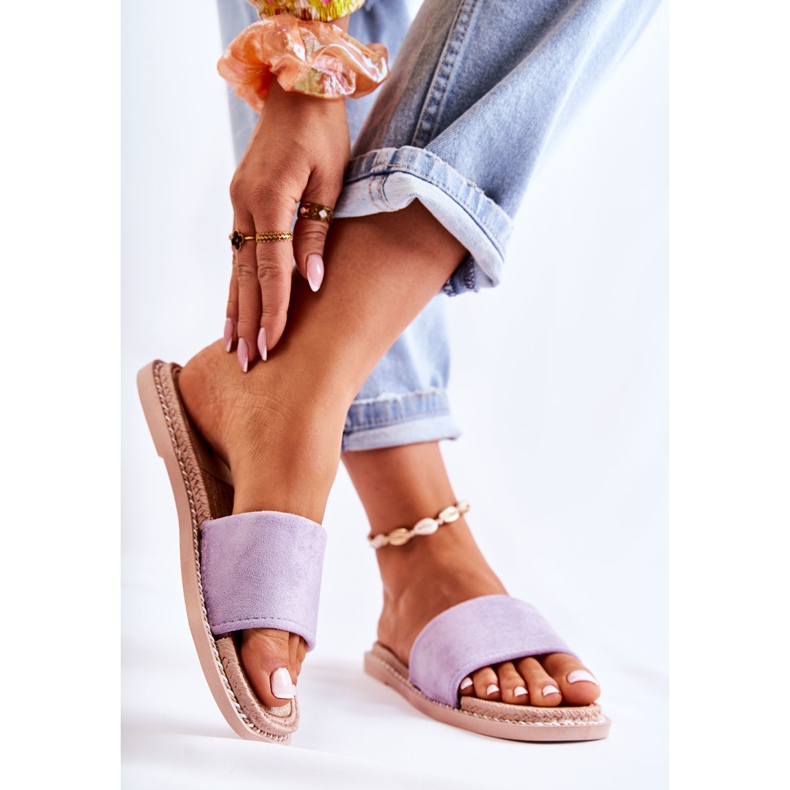 FJ1 Suede Women's Slippers Sunset Purple 2