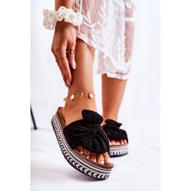 FJ1 Women's Slippers On A Massive Platform Black Terisa 1