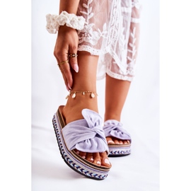 FJ1 Women's Slippers On A Massive Platform Violet Terisa purple 1