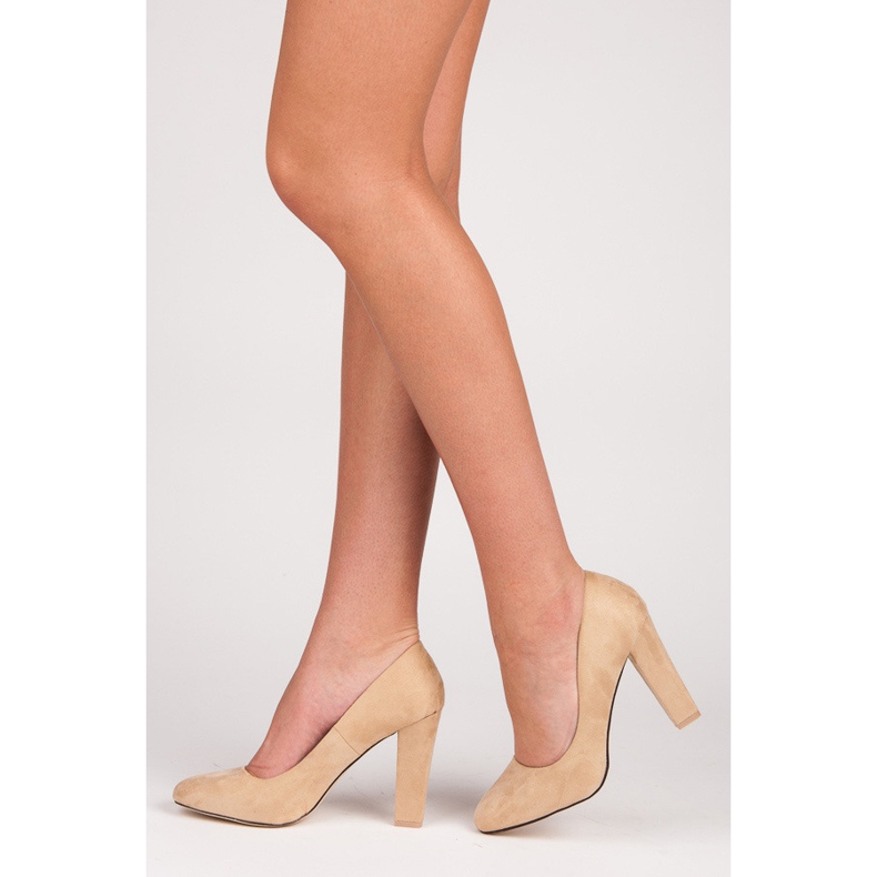 Seastar Comfortable pumps on a pillar brown 2