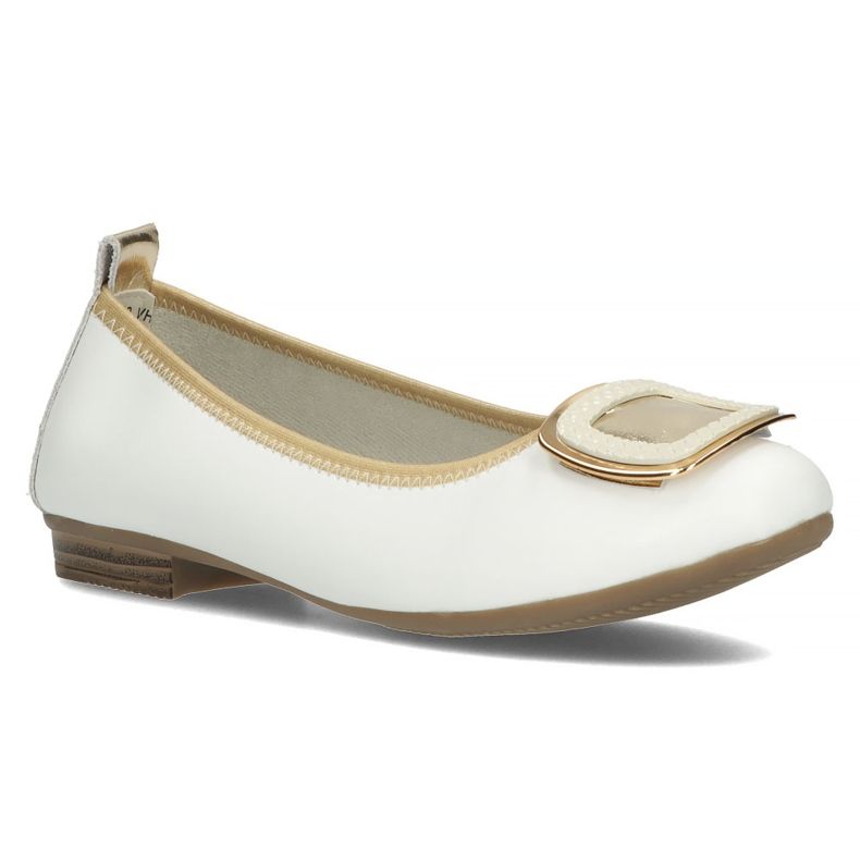 Leather shoes with decoration Filippo DP3661/22 Wh white 1