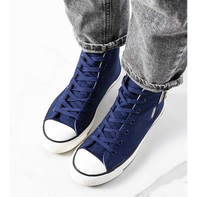 Vicola navy blue ankle sneakers 1 Vicola navy blue ankle sneakers 1