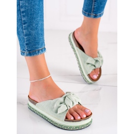 Bestelle Women's slippers 20-365 gr green 1