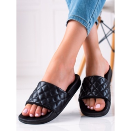 Cm Paris Black Slippers 1 Cm Paris Black Slippers 1