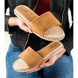 Cm Paris Casual beige slippers brown 1 Cm Paris Casual beige slippers brown 1