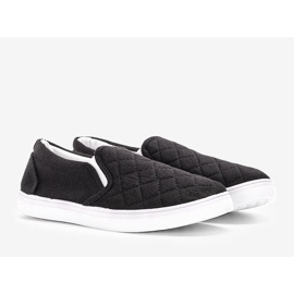 Cornish black textile sneakers 1