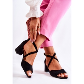 Women's Sandals On High Heel Sergio Leone SK825 Black 2 Women's Sandals On High Heel Sergio Leone SK825 Black 2