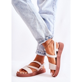 Women's rubber sandals ZAXY JJ285053 White 2