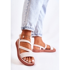 Women's rubber sandals ZAXY JJ285053 White 1