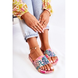 Fragrant Rubber Slippers ZAXY JJ285097 Pink-Green 2