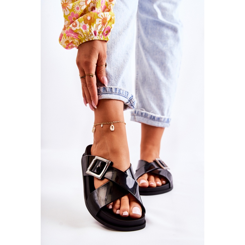 Women's rubber slippers ZAXY JJ285058 Black 1