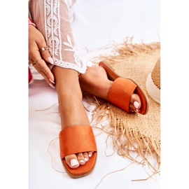 FL1 Women's Classic Slippers Smooth Orange Narsis 1 FL1 Women's Classic Slippers Smooth Orange Narsis 1