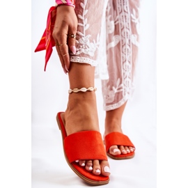 FL1 Women's Classic Slippers Smooth Red Narsis 1