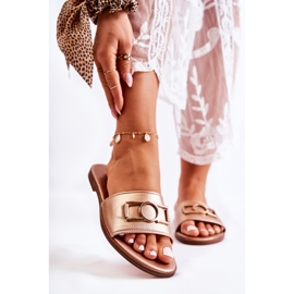 PE1 Women's Classic Slippers With Golden Sherri Decoration 1 PE1 Women's Classic Slippers With Golden Sherri Decoration 1