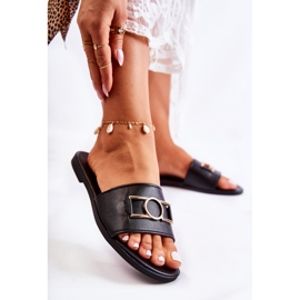 PE1 Women's Classic Slippers With Black Sherri Decoration 1